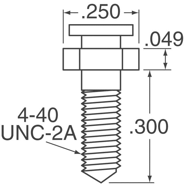 160-000-005R031 NorComp Inc.  Tornillos de fijación para conectores D-Sub en forma de D